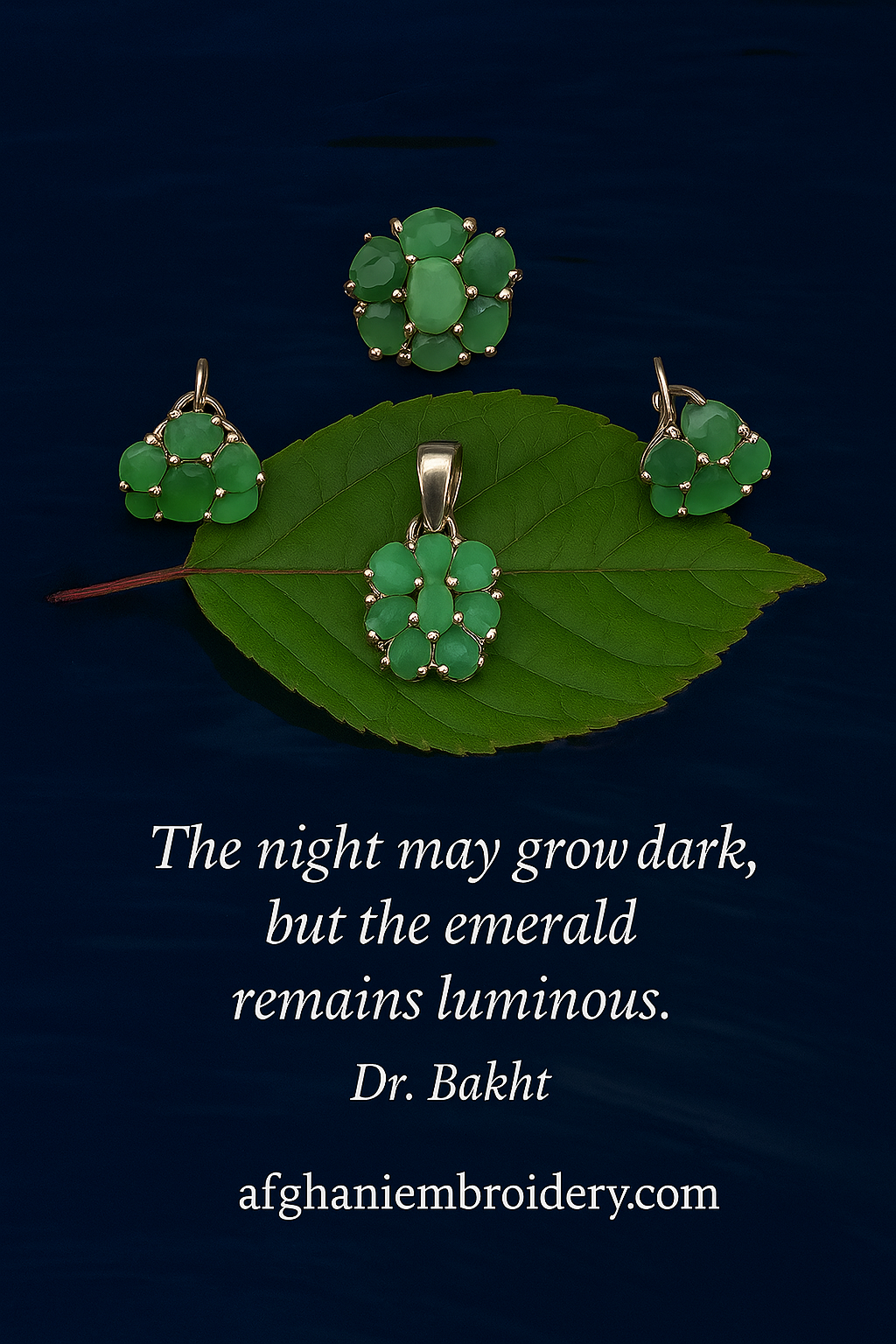 Emerald jewelry set