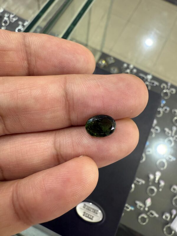 Natural black tourmaline stone