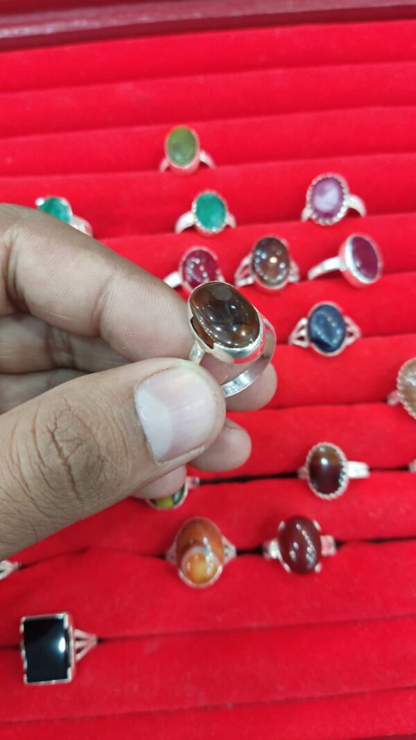 Sulemani Aqeeq in 925 Italain Rhodium Silver