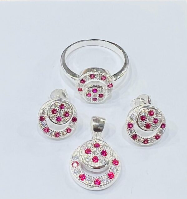 Luxurious Italian Rhodium & Zirconia Jewelry Ensemble | Heirloom-Quality CZ Set for Women